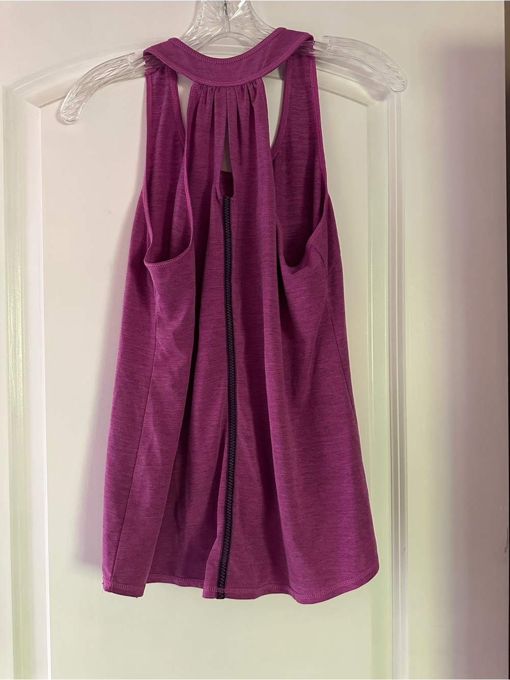Title Nine Women's Raspberry Scoop-Back Tank - Picture 3 of 3